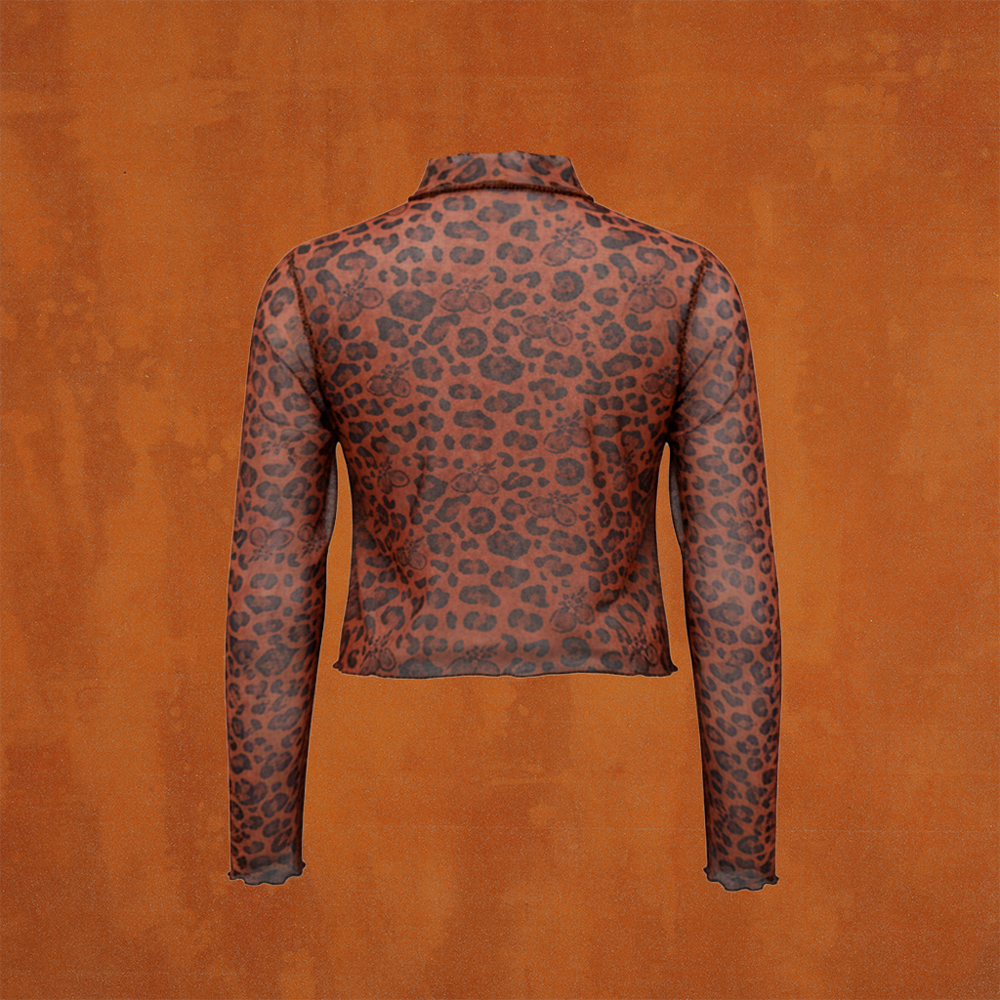 Tropicoqueta Animal Print Mesh Top Back 2 