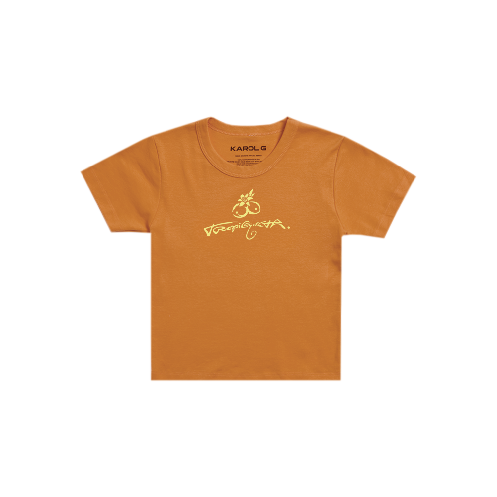 Tropicoqueta Orange Baby Tee 3 