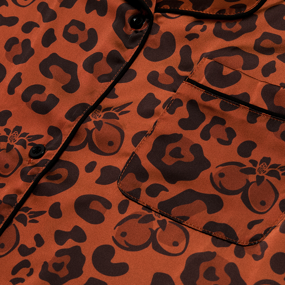 Tropicoqueta Animal Print PJ Set Detail